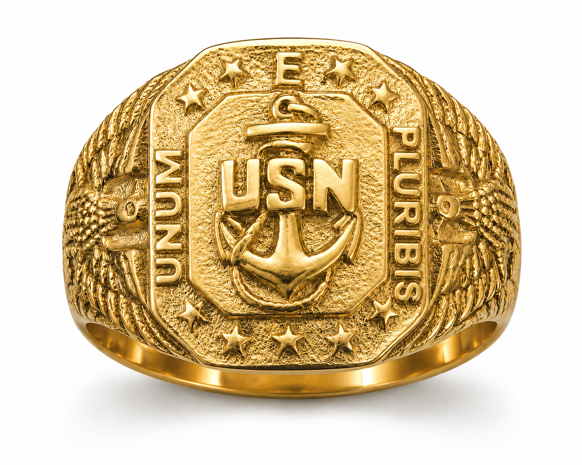 Nautical Anchor Signet Ring