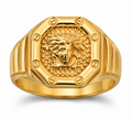 Octagonal Medusa Signet Ring
